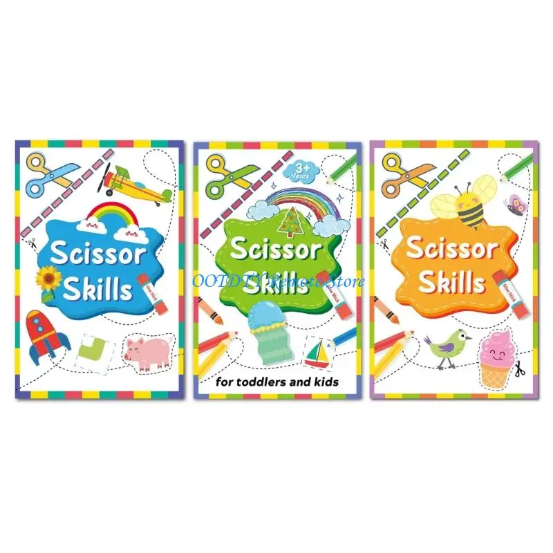 

Creative Scissor Practice Workbook Paper Cutting Book For Preschoolers Paper Cutting Activity Book