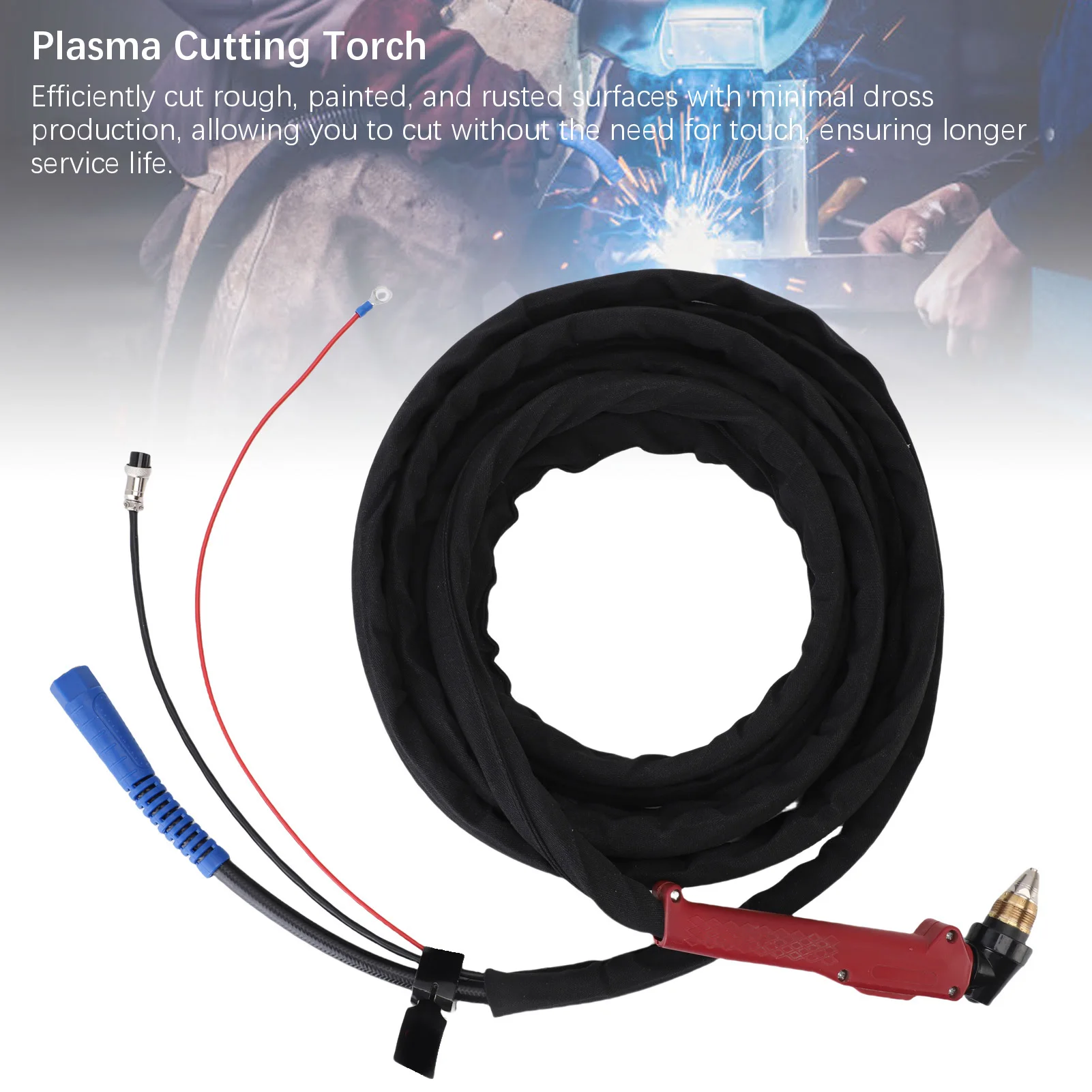 Cutting Torch Plasma Cutting Torch Replacement for CUT50P PLC55P CUT60P PLC65P CT418P Cutting Machine 30-80A Plasma Cutter Torch