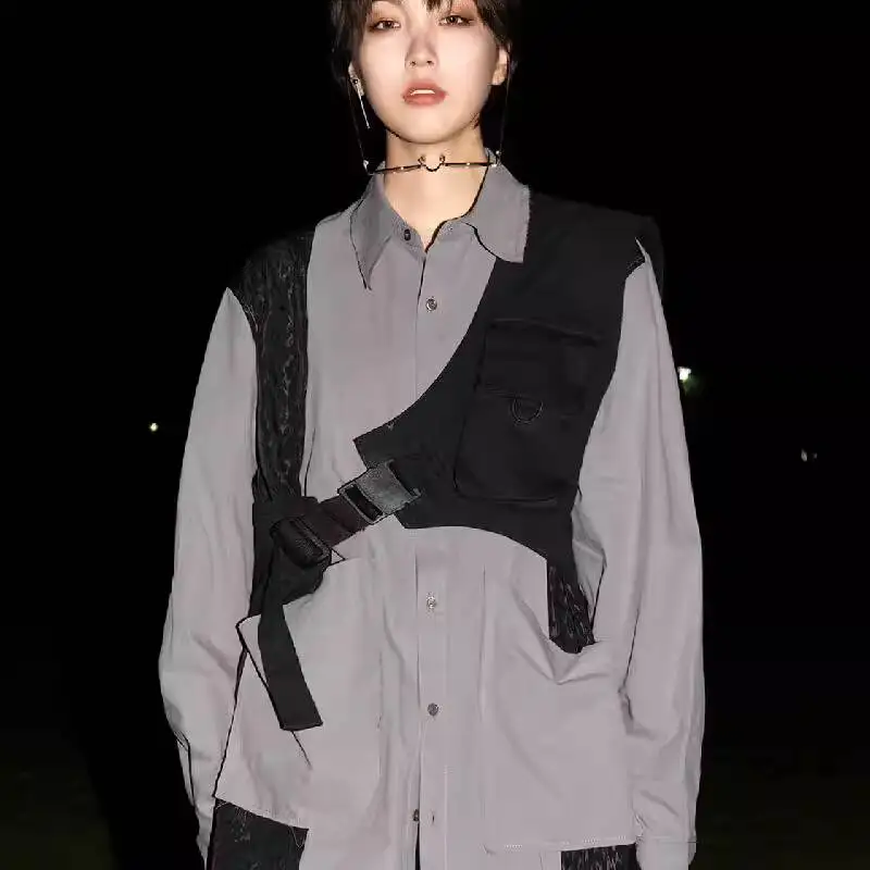 

Unisex Outwear Cargo Vest Dark-style Clothing Accessories Unisex Tactical Light-functional Tank Top Detachable Vest