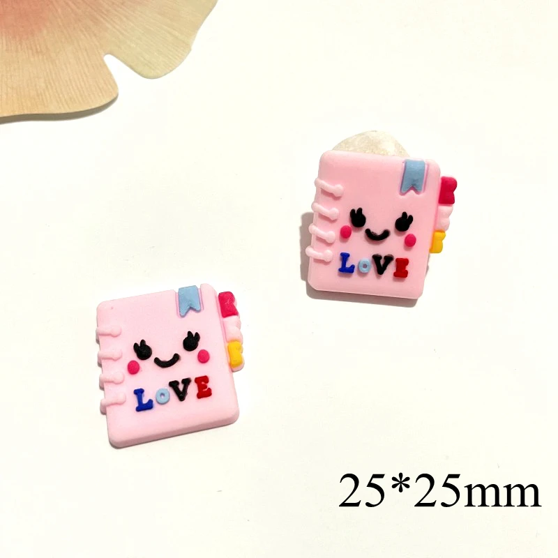 10Pcs 3D PVC Mixed Stationery Learning Series Flat Back DIY Scrapbook Embellishment Phone Craft Decoration Accessories