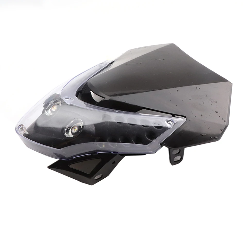Modified Motorcross PP Plastic Headlight Fit For Almost of Motorcycle LED Dirt Bike Headlamp