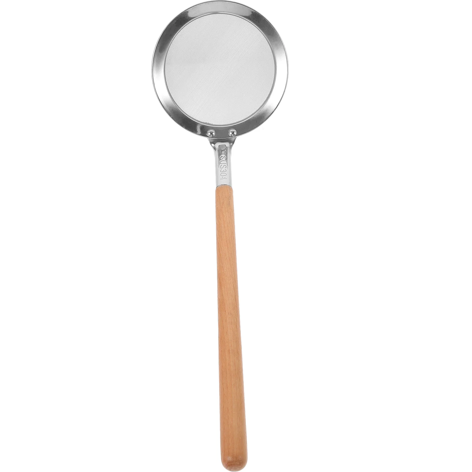 

Stainless Steel Hot Pot Ladle with Wooden Handle Kitchen Strainer Colander Spoon Oil Filter Skimmer Cooking Utensil