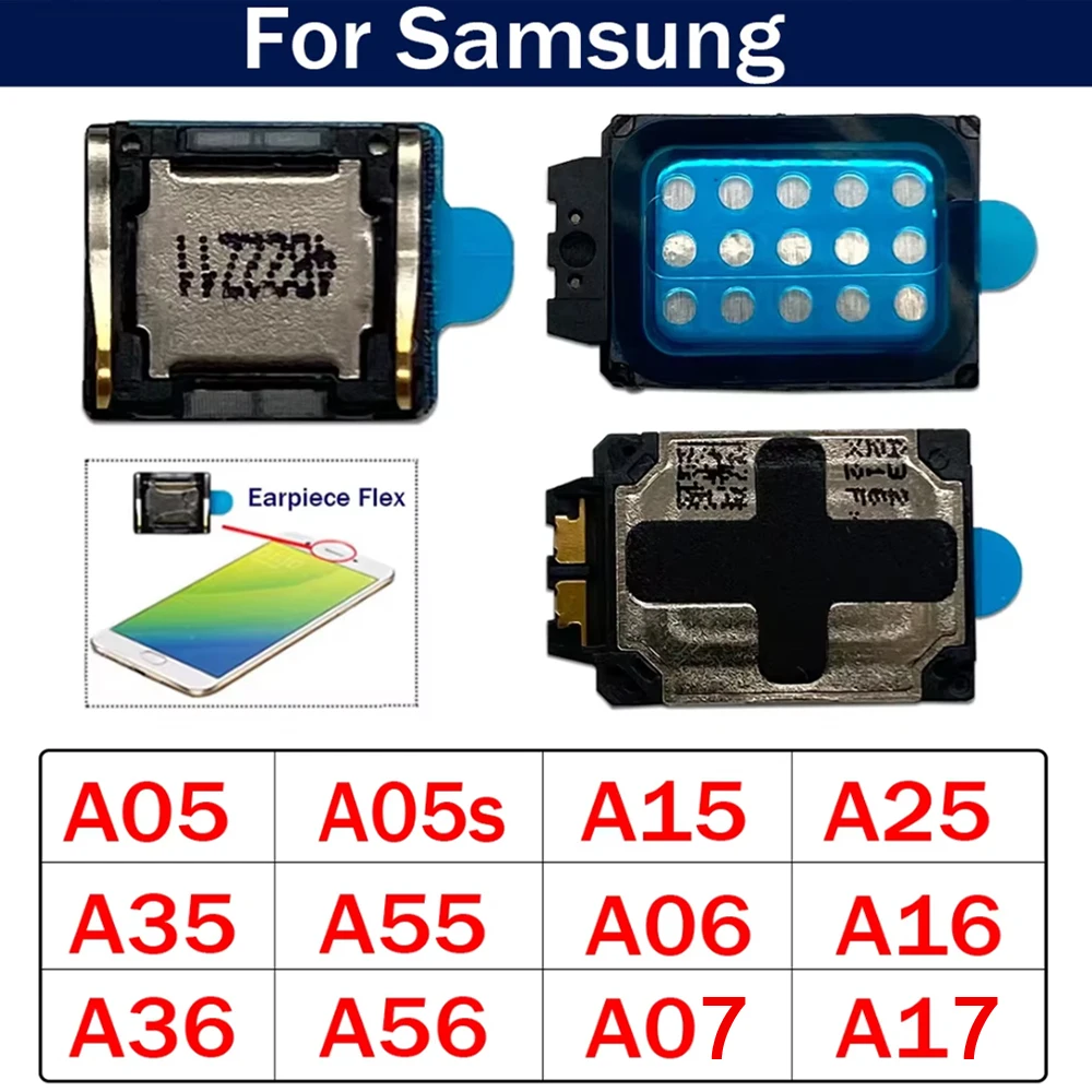Front Top Earpiece Earphone Ear Speaker Sound Receiver For Samsung A05 A05s A15 A25 A35 A55 A06 A16 A26 A36 A56 A07 A17 4G 5G