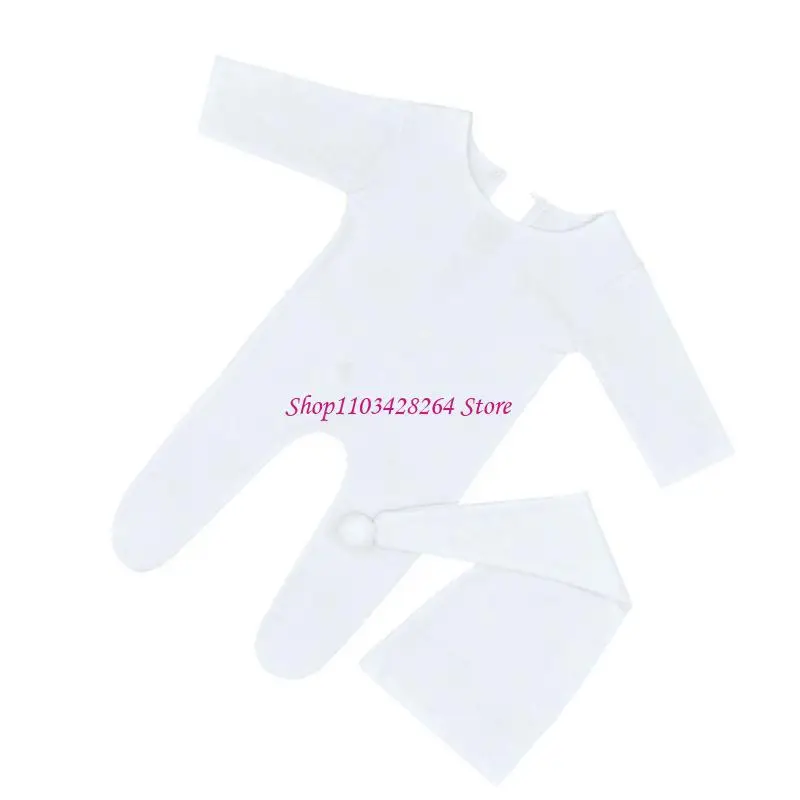 

Уютные новорожденные вязаные комбинезоны и шляпные снимки с фотографией детского рожая костюм съемки