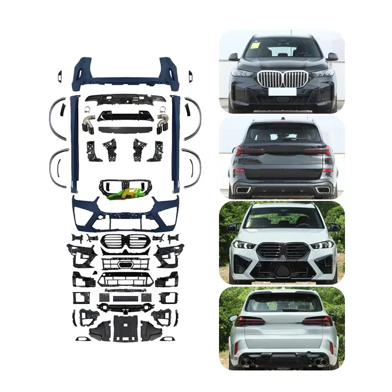 

Комплект обвеса для BMW X5 G05 G18 G05Lci 2023-2024, обновление до X5M F95 Lci 2023-2024: передний бампер, задний бампер, боковые пороги (Plug and Play)