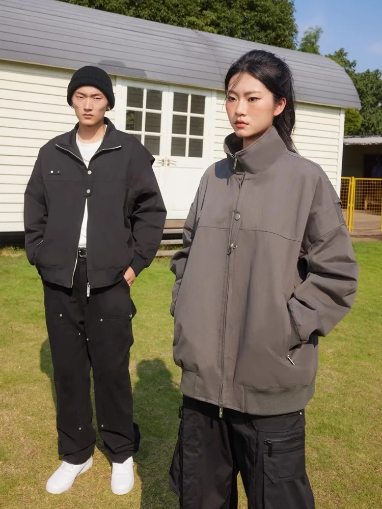 

Куртки-бомберы Женская куртка в американском стиле Зимняя плюшевая подкладка со вставками Приключения Альпинизм Пеший туризм На открытом воздухе Сверхмощная Повседневная