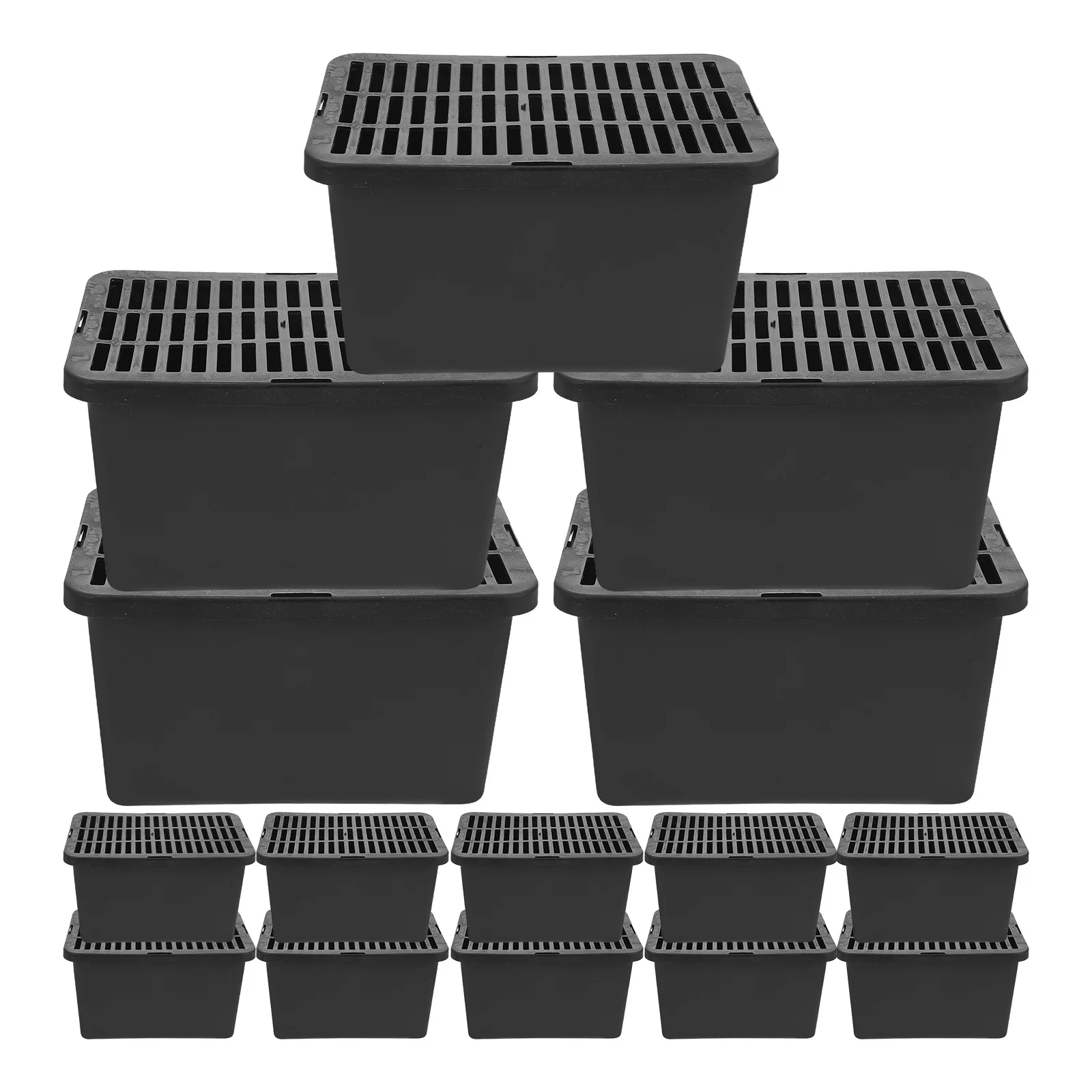 

15Pcs Pet Plastic Carrier Portable Reptile Transport Box Breathable Lid Small Animal Carrier Turtle Lizard Hamster Travel