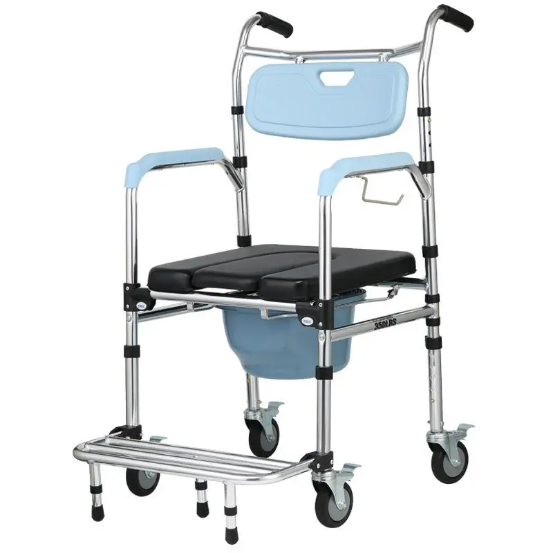 Unique Handle Portable Lifting Seat Elderly Chair Commode Toilet Walker Wheelchair Duschstuhl Mit Rückenlehne Potty Adults