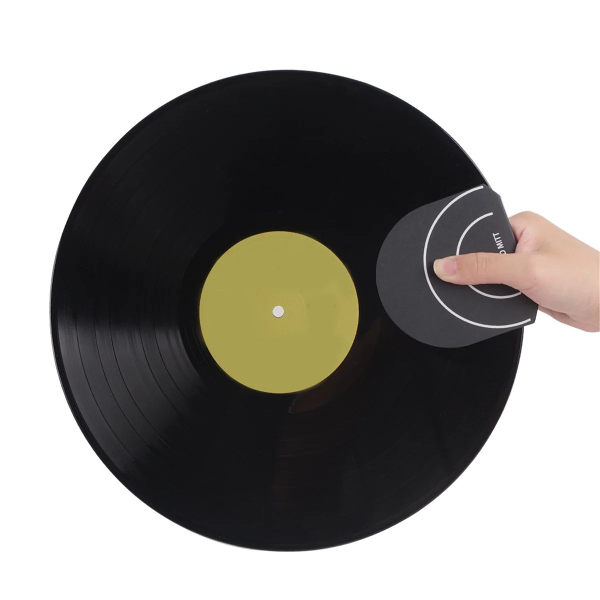 ABNP Record Cleaner Handler Mitt บันทึกไวนิลคลิปแผ่นป้องกันการทําความสะอาดแผ่นดิสก์ไม่มีลายนิ้วมือสําหรับบันทึกไวนิล LP