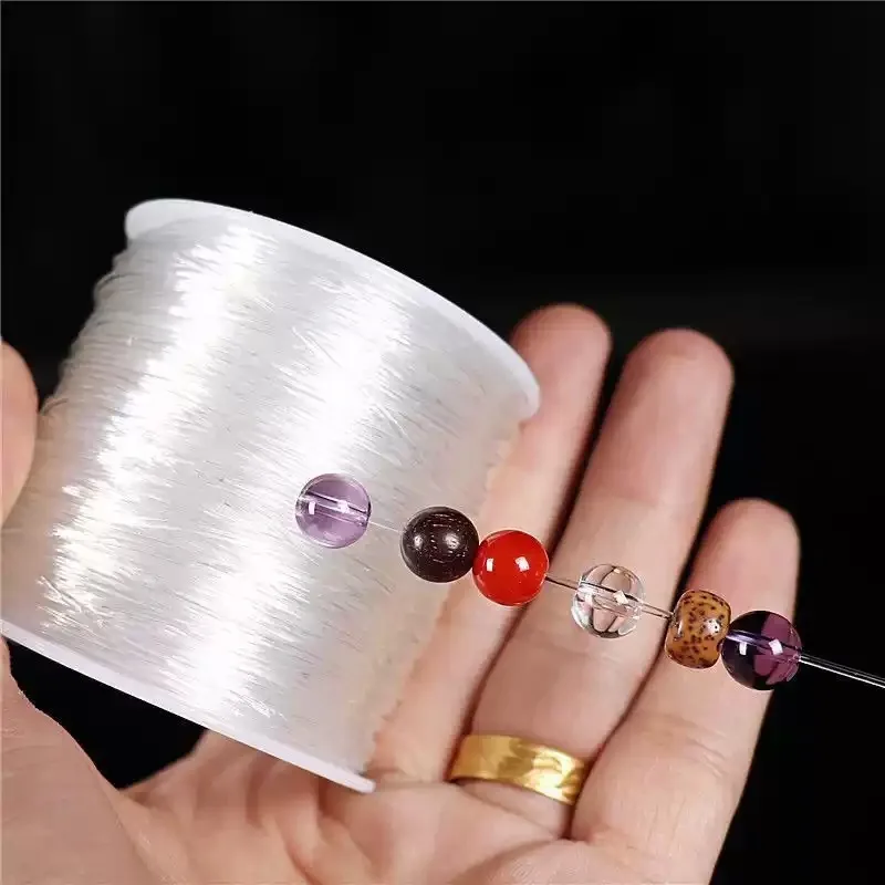 10/100M 0.5-1mm Colorful Elastic Beading Thread DIY Handmade Stretch String Necklaces Bracelets Crystal Cord Strong Durable