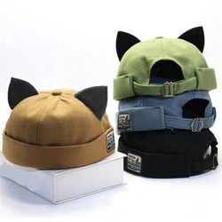 Novelty Creative Cute Cat Ears Beret Landlord No Eaves Hip Hop Baseball Hat Men Women Summer Autumn Internet Celebrity BL47