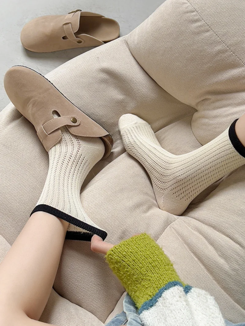 

4 Colors Ankle Socks Women Spring And Summer Mesh Socks