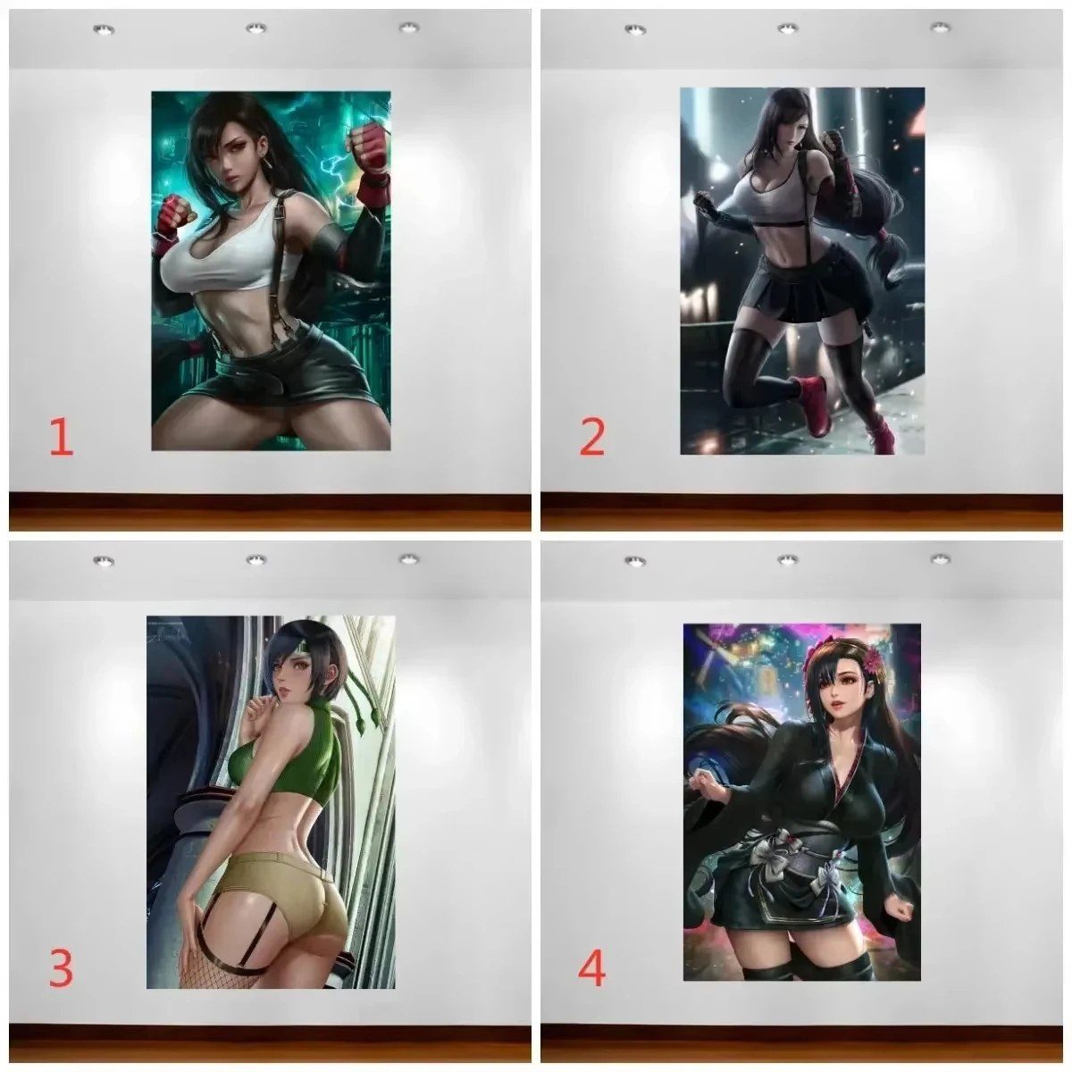 Final Fantasy Video Game Poster Sexy Posters Canvas Painting Living Room Wall Decor Room Wall Paintings Home Decoration Painting