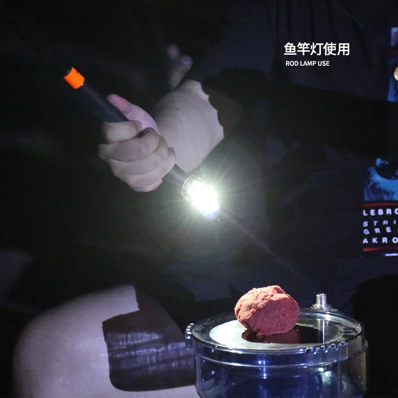 ABS wiederaufladbare Angelköder Licht USB Nachtfischen Köder Licht mit Sensor für Angelrute