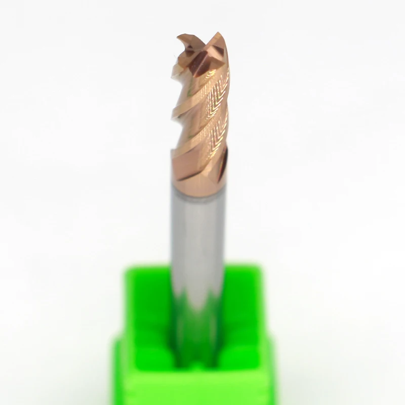 

HRC55 4-зубая фреза из твердосплавной стали, фрезерные инструменты из твердого металлического сплава, плоская концевая фреза с ЧПУ для стали