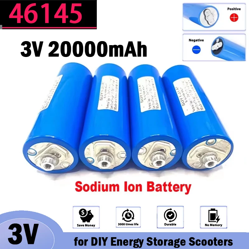 Original SIB 3V 46145 Sodium Ion Battery Grade A Rechargeable 3.1V 20Ah Na Battery for Scooters Tools Cars Drone Toy Flashlight