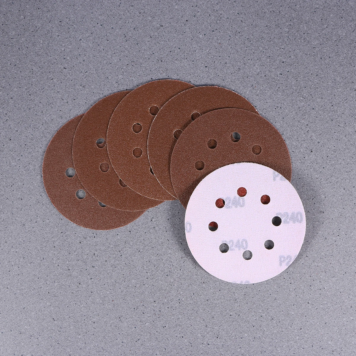 40pcs Sanding Discs Set 60 80 120 240 Grit Hook Loop Circular Pads for Sander Garage Floor Dust Extraction
