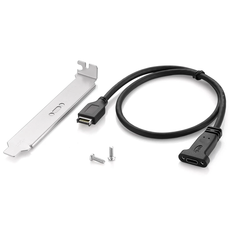 Tipo E USB 3.1 maschio a Tipo C femmina Cavo prolunga Pannello frontale Connettore da 50 Cavo connettore scheda del