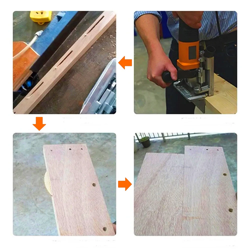 100 unids/set No. 0 # /10 # /20 # Tres tipos de galletas de madera surtidas para máquina de espiga, ensambladora de galletas para carpintería, accesorio para carpintería