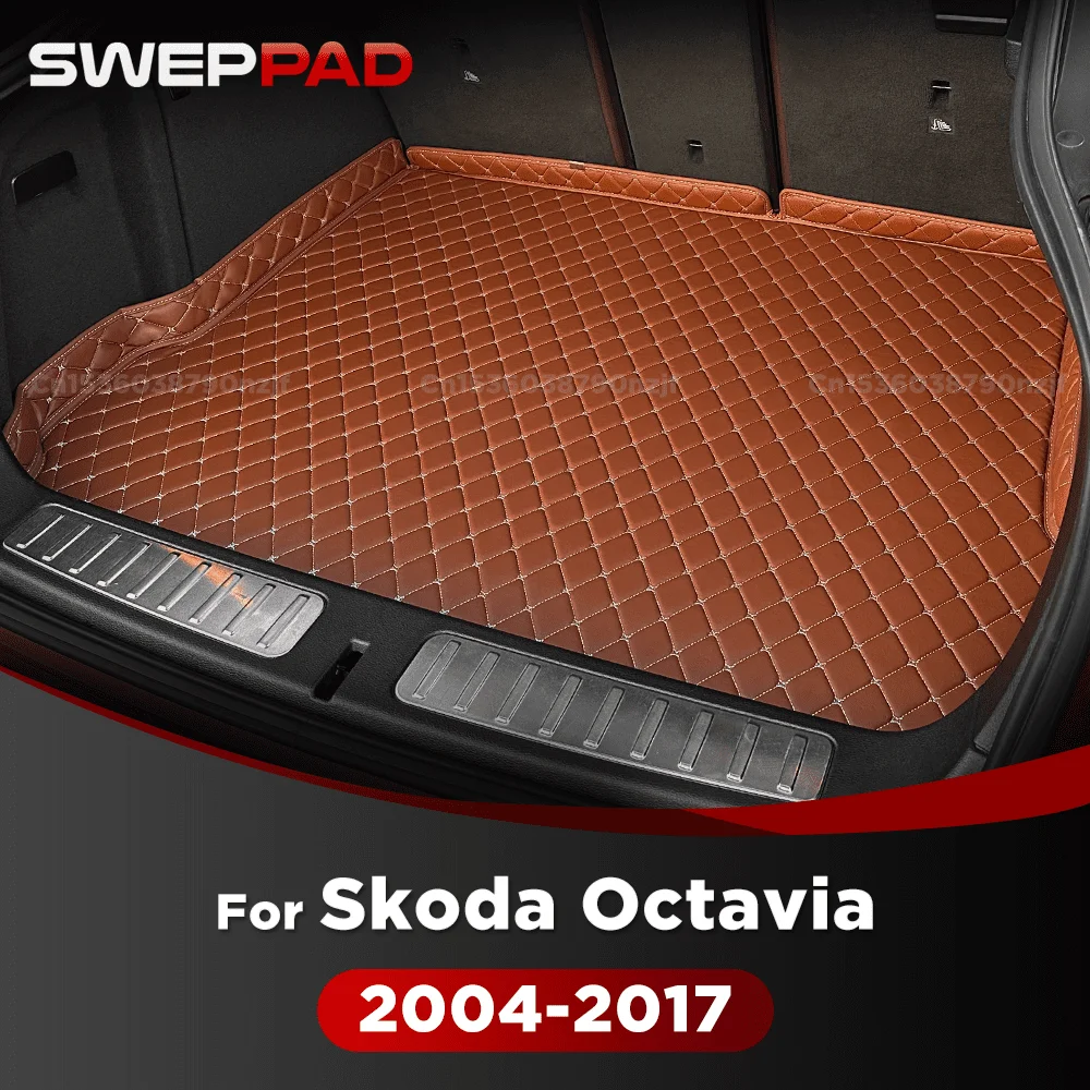 For Skoda Octavia 2004-2017 16 15 14 13 12 11 10 09 08 07 06 05 3D Car Trunk Mat Cargo Liner Carpet Interior Accessories