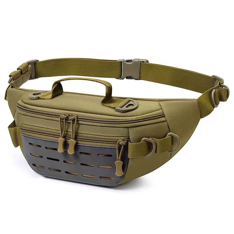 

Men's Oxford Cloth Waist Pack 2025 New Multi-functional Tactical Shoulder Bag Outdoor Travel Pack Crossbody Bag Fishing
