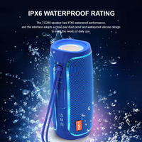 TG288 Outdoor Riding Portable Bluetooth Speaker Wireless Speakers LED 1800mAh Battery IPX6 Waterproof AUX TF USB Loudspeaker