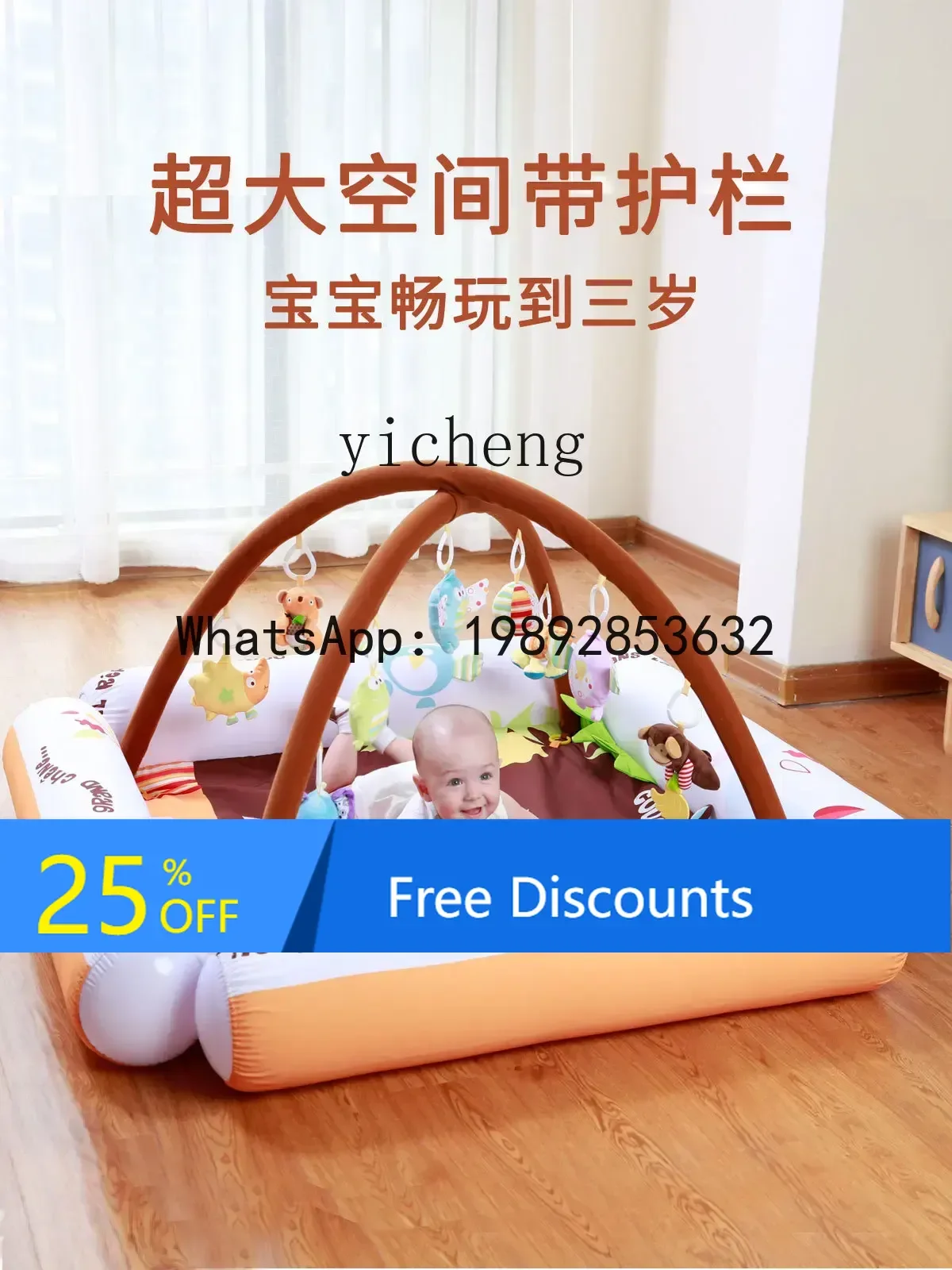 Mainan Bayi ABC Piano Pedal Gymnastic Guardrail Musik Edukasi Pendidikan Dini Hadiah untuk Bayi Baru Lahir