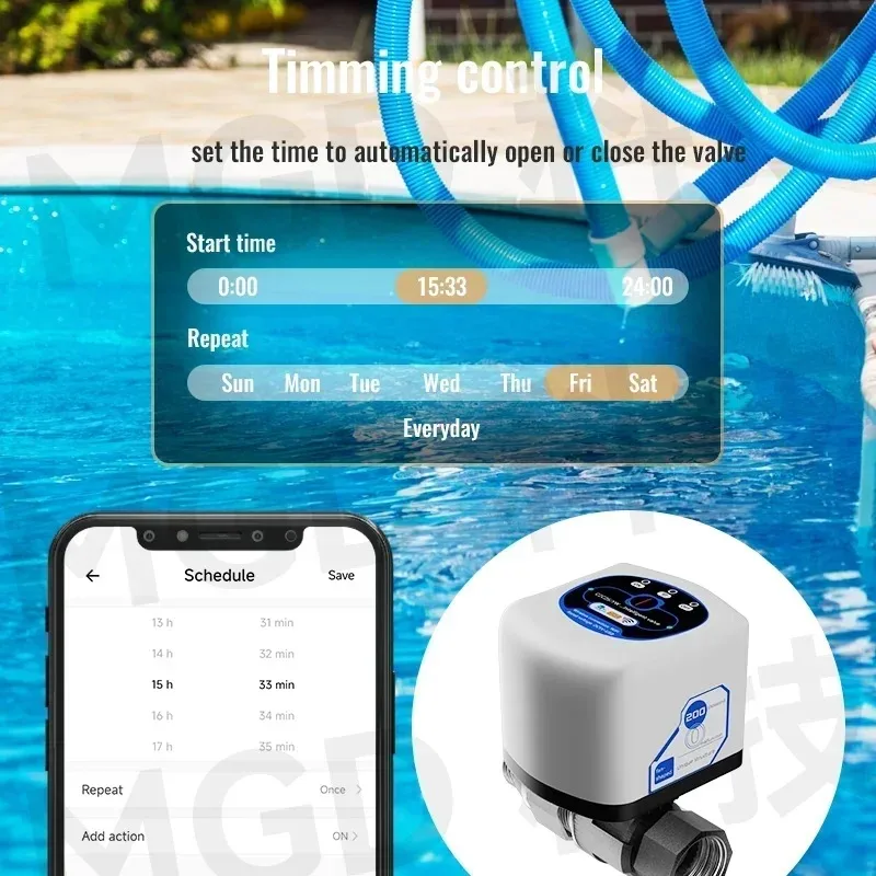 Умный интеллектуальный клапан Wi-Fi DN15/DN20/DN25, приложение для удаления голосового управления, работает с eWelink Salute Alexa Alice Google Home, Yandex Hue