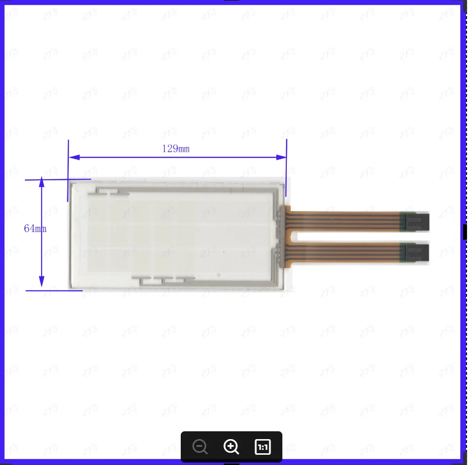 

ZhiYuSun 129*64mm 8 wire TOUCH SCREEN touch panel this is compatible 129*64mm