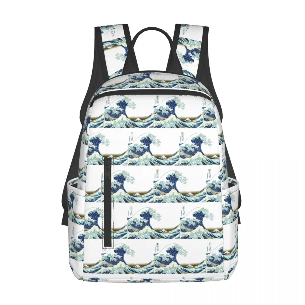 

HOKUSAI. The Great Wave Off Kanagawa Backpack Daypack Large Capacity Kids BookBag School Bag Shoulder Bags for Men Women