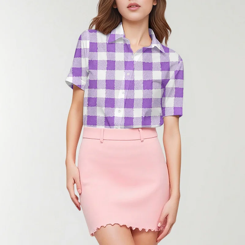 Coffee Shop langzaam damesshirt met normale print en korte mouwen, ademende, comfortabele en casual pasvorm