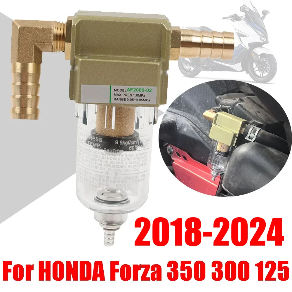 For HONDA Forza 350 300 250 Forza350 Forza300 Forza250 2018 - 2024 2023 Accessories Waste Gas Tube Oil Water Separator Filter