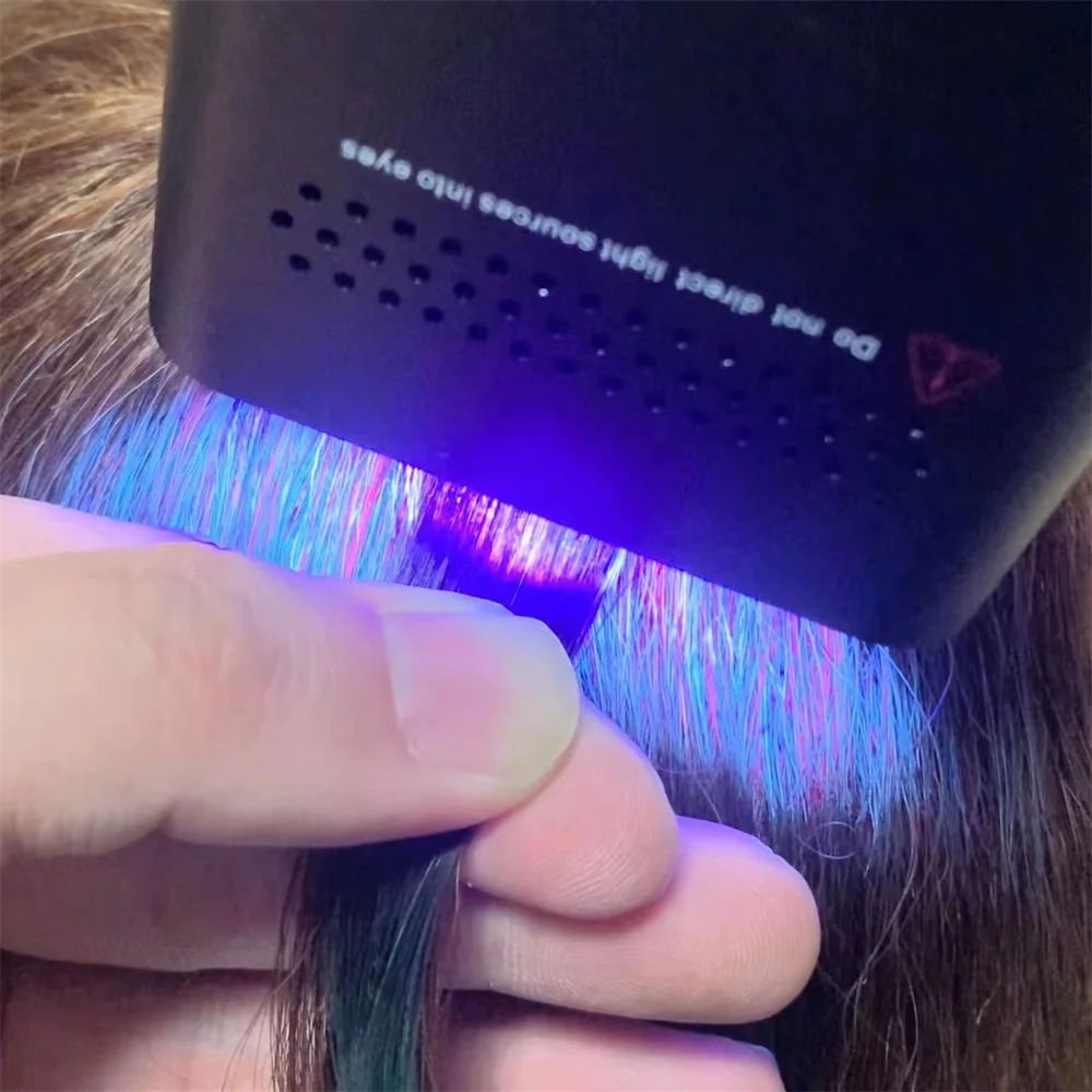 Latest Hair Extension Tools 10D Hair Extension Resin Adhesive V Optical Machine V Gloss Ultraviolet Light-Emitting Diode Lamp