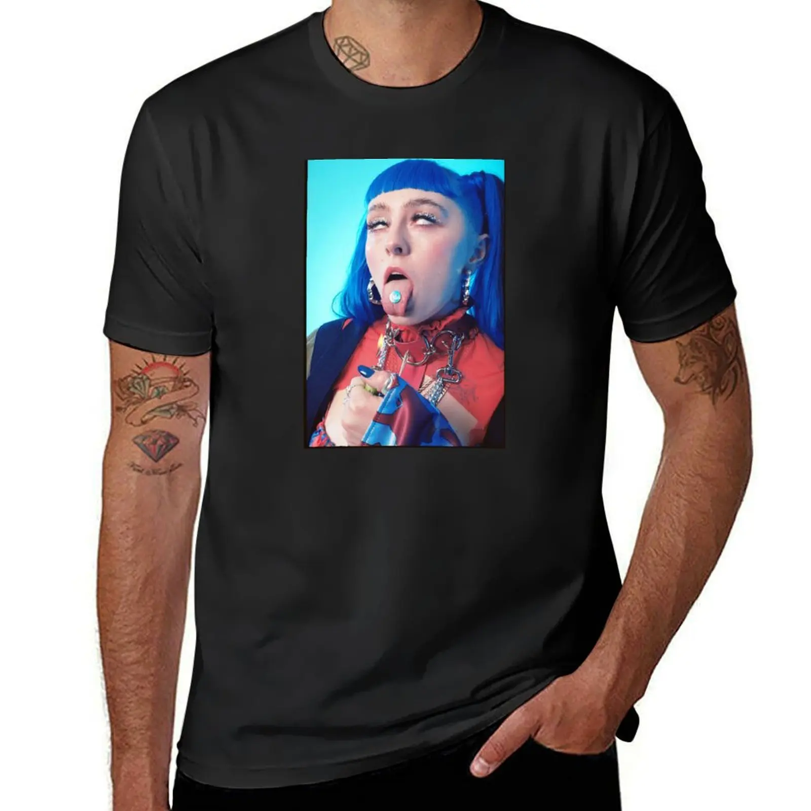 

ashnikko T-Shirt blue lock anime shirt blue archive fashion shirts luxury clothes men