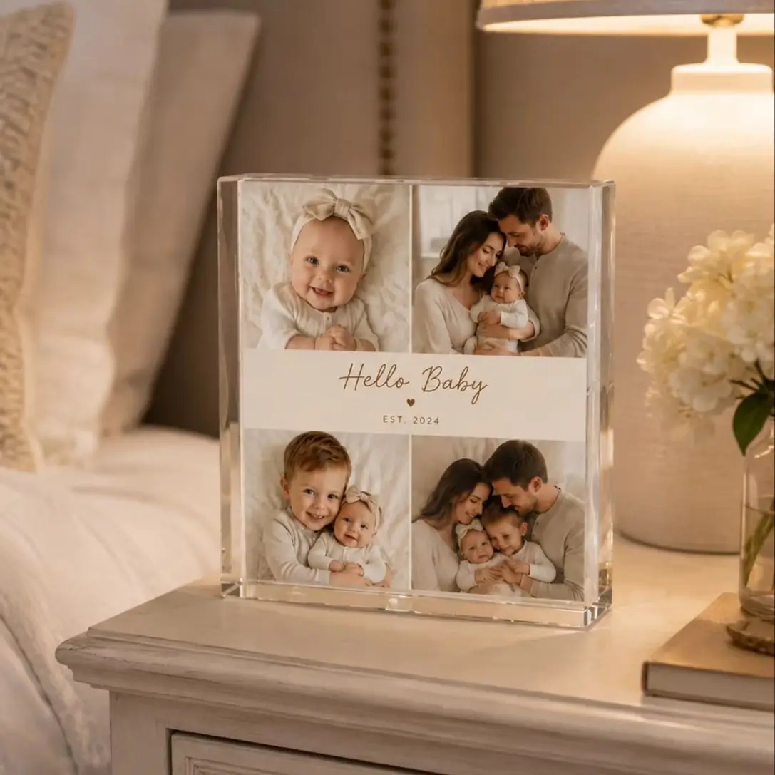 1PC Custom Photo Acrylic Personalized Gift For Family Mom Friends Birthday Anniversary Wedding Valentine