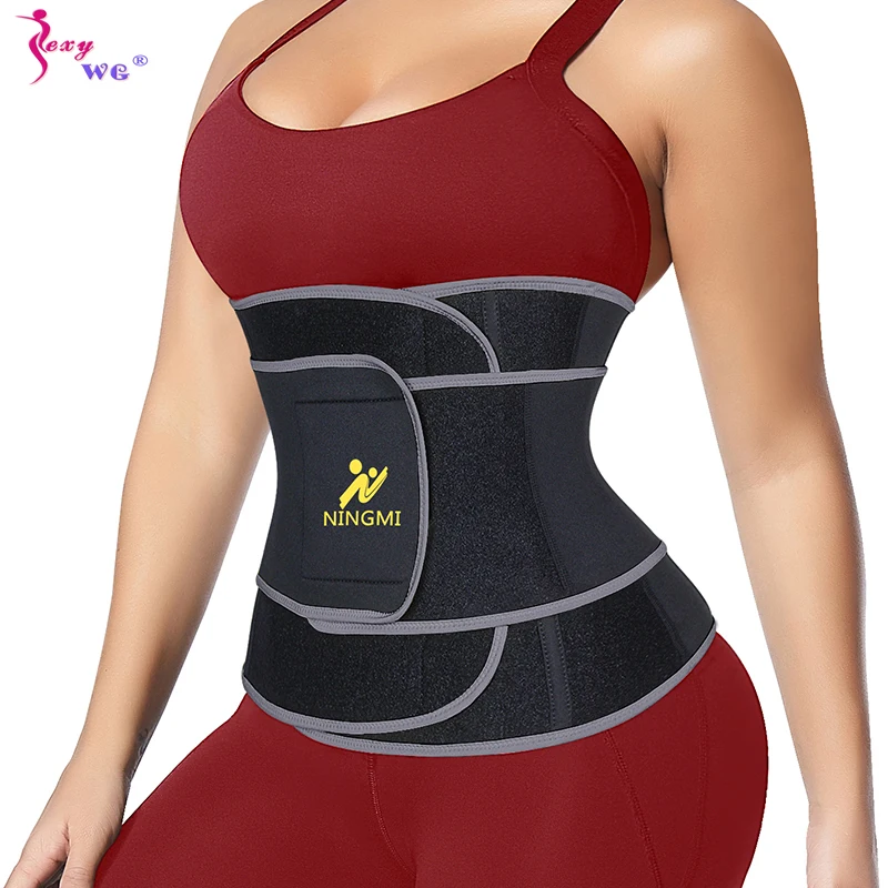 

SEXYWG Sweat Belt for Women Waist Trainer Weight Loss Waist Cincher Trimmer Belly Girdles Neoprene Band Body Shaper Slimming