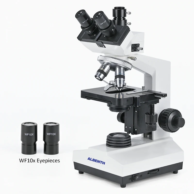 

Albenth 40X-1600X Trinocular Biological Microscope With Achromatic Objective, LED Lamp for Lab Hospital Educational Science