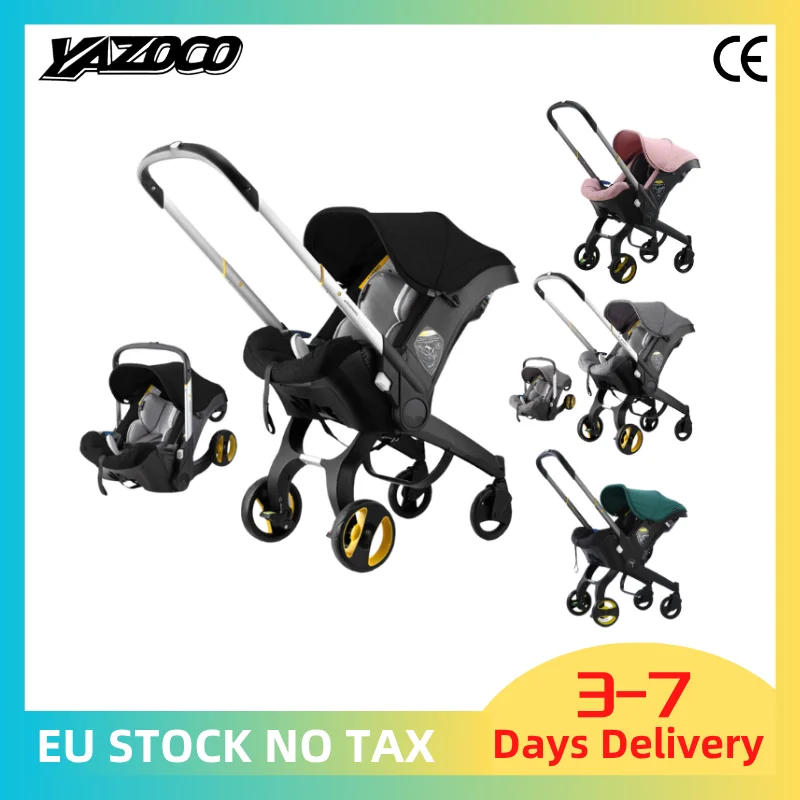 Poussette bébé ultra-légère, haute, portable, pour nouveau-né, avec amortisseurs, pour les 0-4 ans