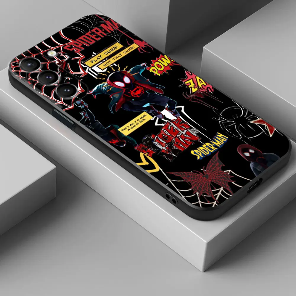 Marvel Spiderman Comic Spider Punk Phone Case for Samsung Galaxy S26 S25 Ultra S24 S23 Ultra S22 Plus S21 S20 S21 FE Soft Funda view 4