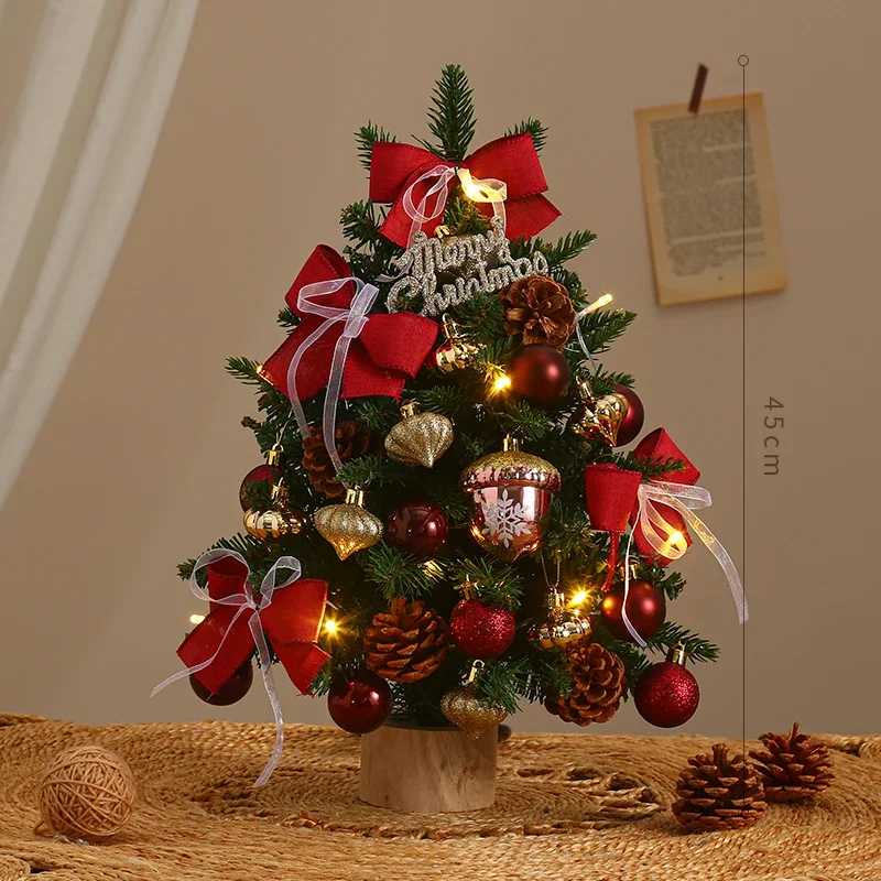 

Nuobeisong Christmas Tree New Home Festival Decoration Luxury Christmas Atmosphere Light Desktop Simulation Advanced Ornament