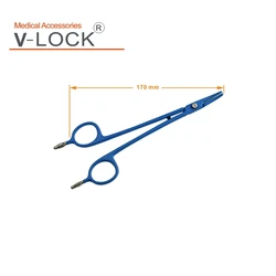 2023 V-LOCK Bipolar dissecting scissors,artery sealor,hemostatic forceps for Electrosurgical L=170mm