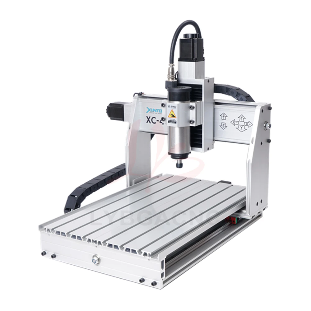 800W Spindle Motor 3/4-axis CNC Router XC-40F Engraving Drilling Milling Machine for PCB Wood Metal Aluminum Carving Mach3