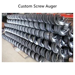 OEM Customize Conveyor Auger Steel Spiral Shaftless Sectional Helical Solid Die Pressing Method Groove Feeder 316 Steel Weldable