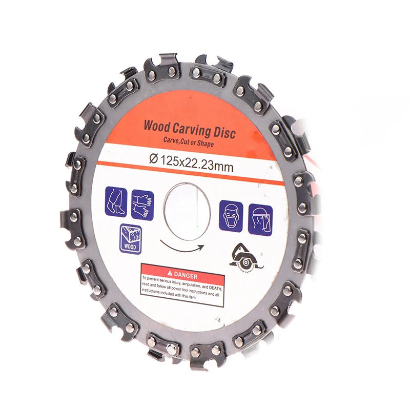 125 *22 Mm Grinding Woodworking Disc Grooving Machine Chains Disc Wood Carving Cutting Disc For 5 Inch Angle Grinder