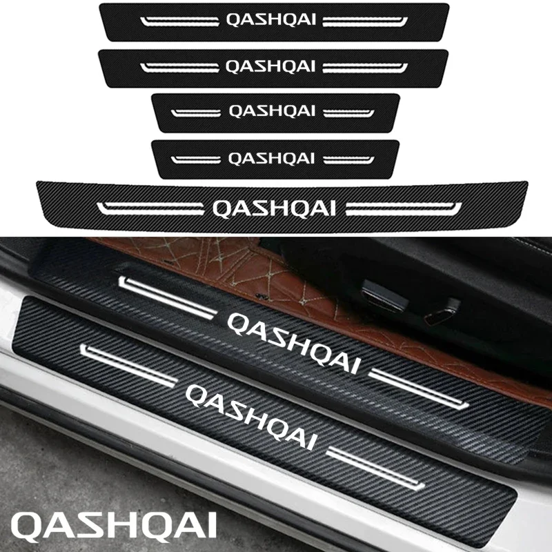 For Nissan Qashqai Badge Car Styling Door Pedal Guards Sill Threshold Strip Anti Scratch Waterproof Stickers Protective Film