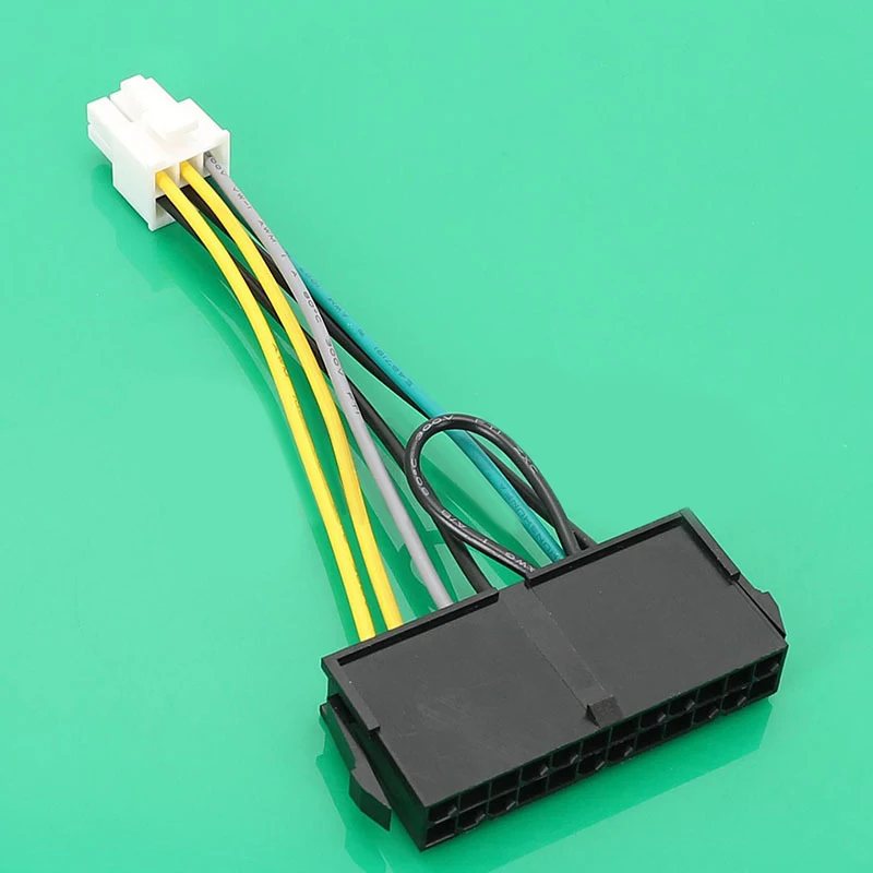 /KQM/24pin Female To Adapter 6p Male Power Converter Cable for 6 Pin 3060 7050 Mainboard 24Pin 6P