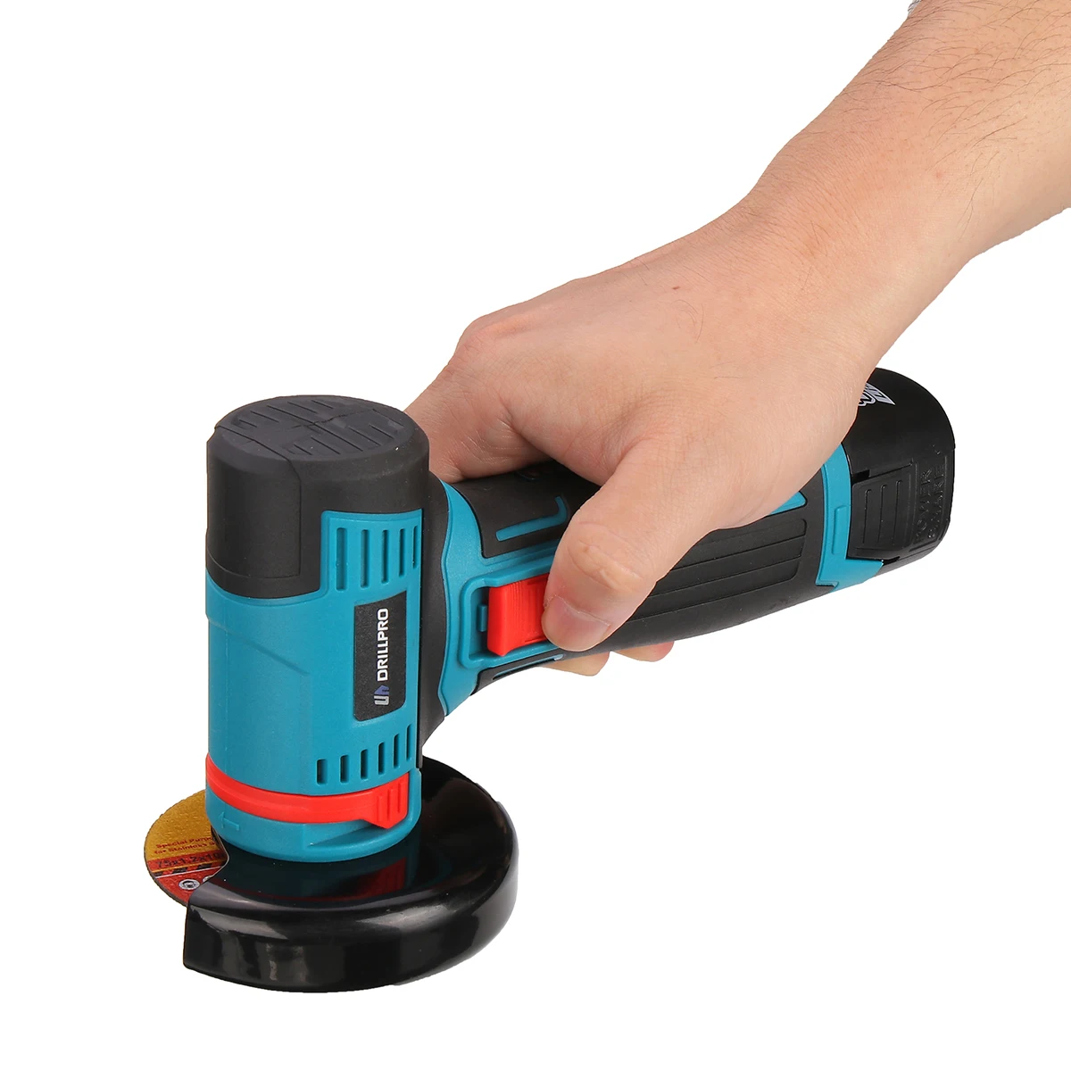 Drillpro 16.8v moedor de ângulo sem escova 19500rpm elétrica polimento máquina moagem corte sem fio 1500mah bateria ferramentas elétricas