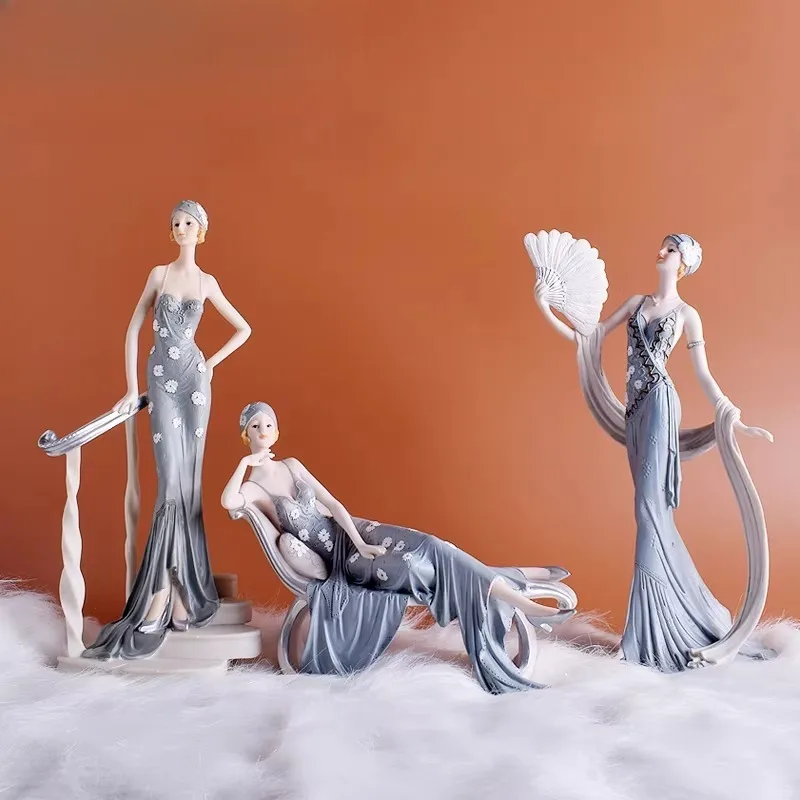 

Игрушка 30 см в европейском стиле, модная декоративная фигурка девочки для гостиной, винного шкафа, прихожей, мягкий декор для дома, свадебный подарок
