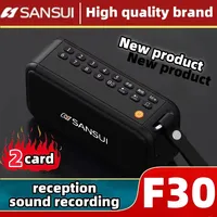 SANSUI F30 Caixa De Som Bluetooth Portable Stereo Bass Speaker Vintage Bluetooth Speaker Card Mini Plug in Walkman Music Player