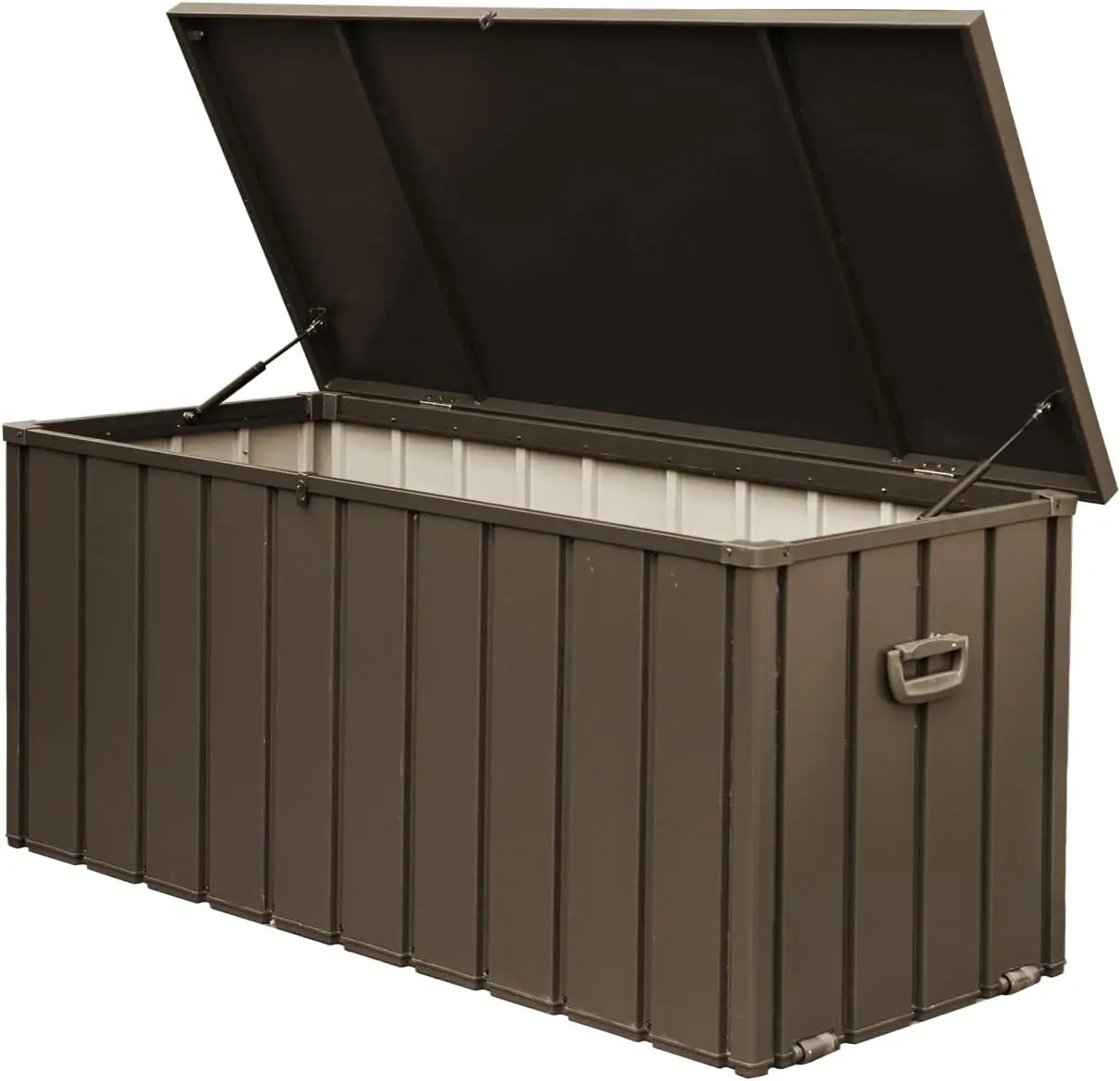 150 Gallon Outdoor Steel Storage Deck Box Water-repellent,Outside Hidden Large Patio Storage